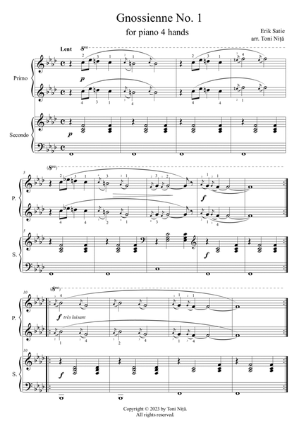 Gnossienne No. 4 Sheet music for Piano (Solo)