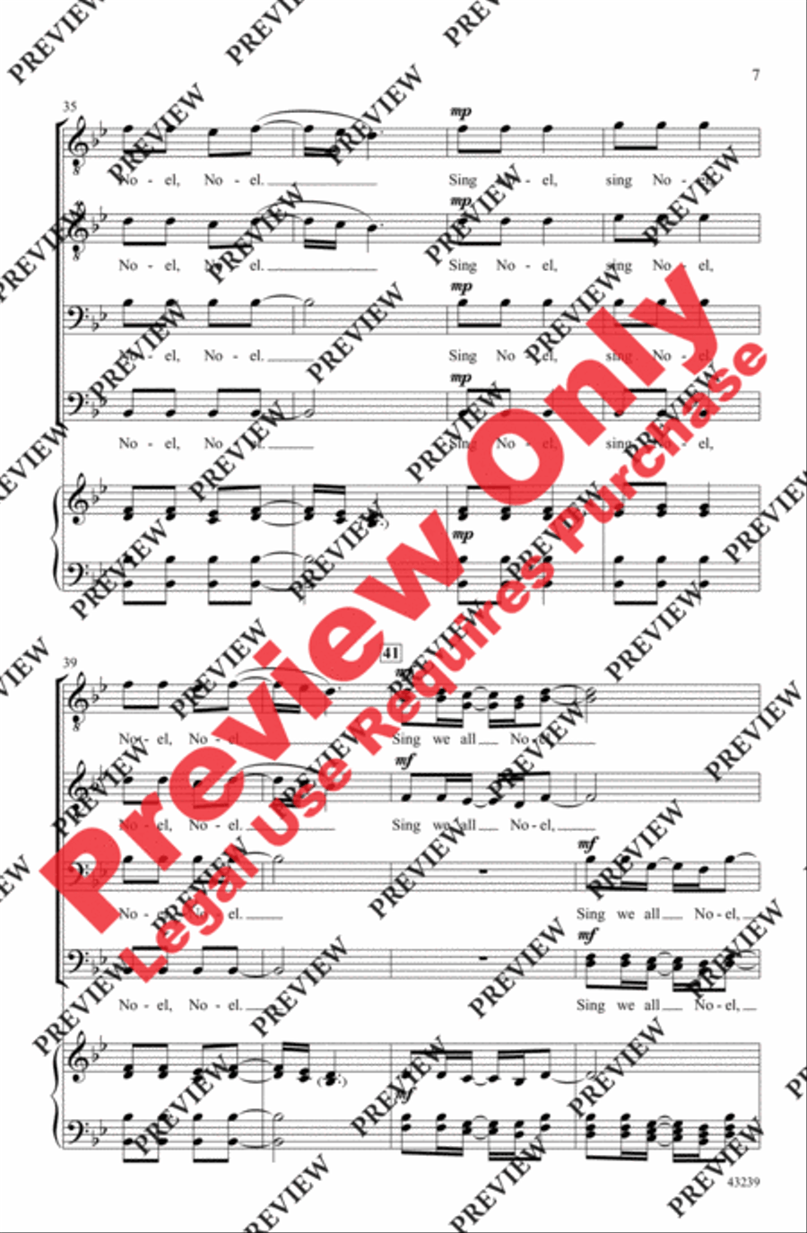 African Noel African Noel Men's Choir scores gallery preview page 7