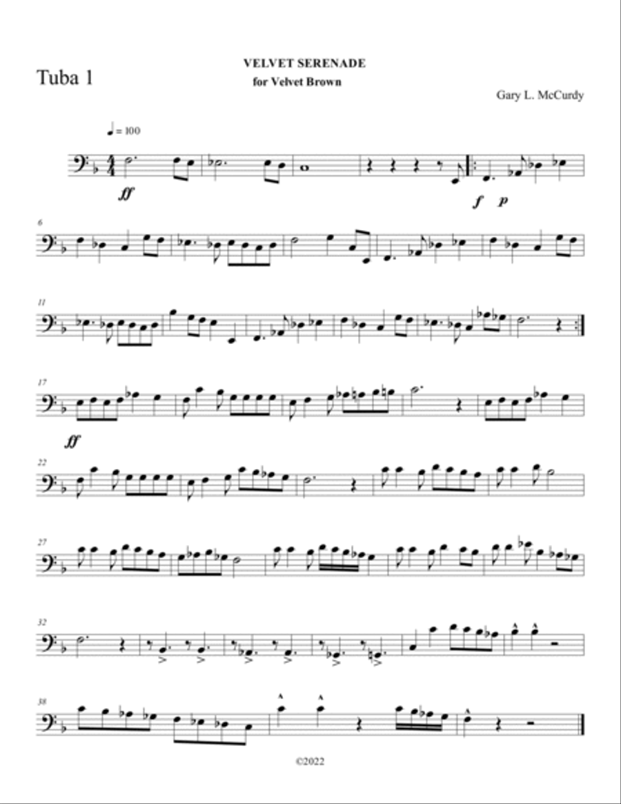 Velvet Serenade Brass Duet scores gallery preview page 2