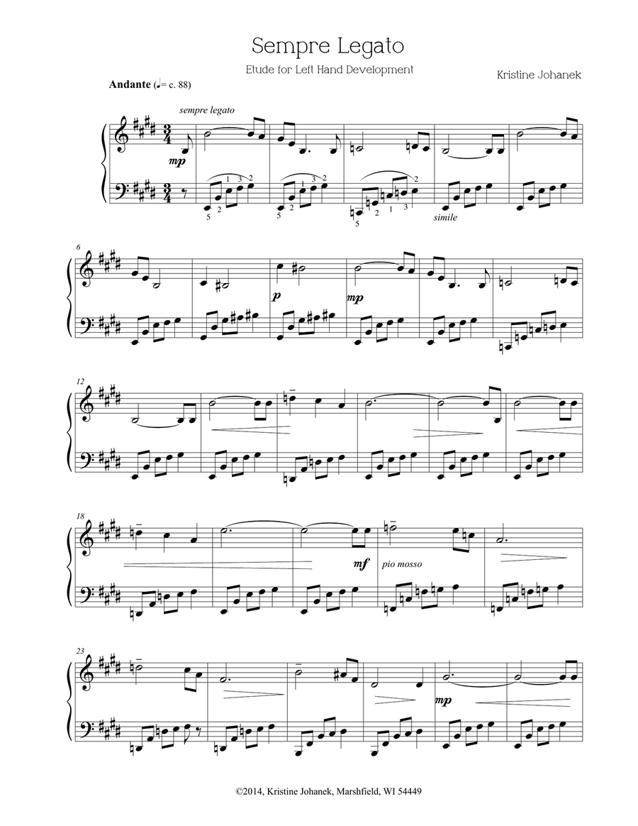 Sempre Legato Piano Method scores gallery preview page 1