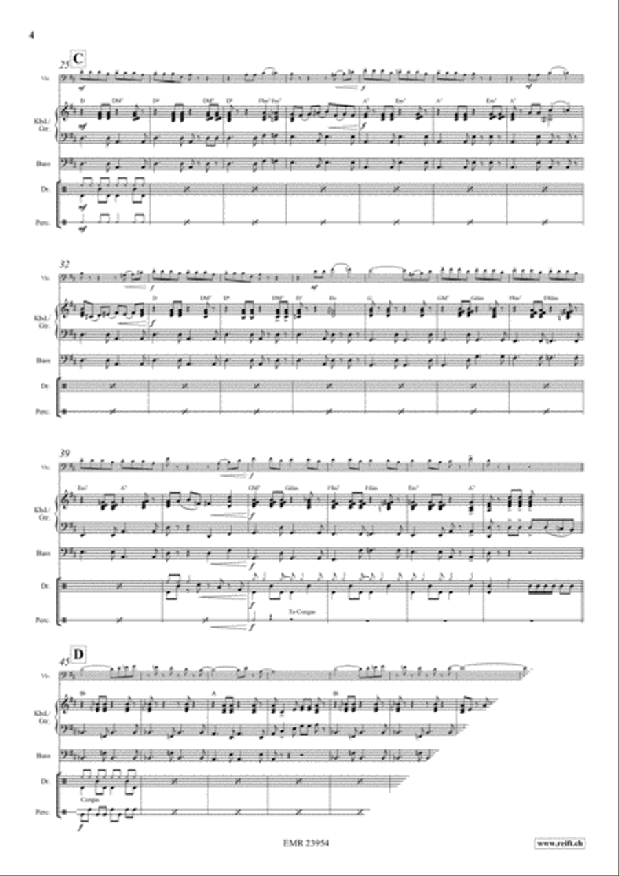 Cha Cha - Cuba Libre Bass Guitar scores gallery preview page 4
