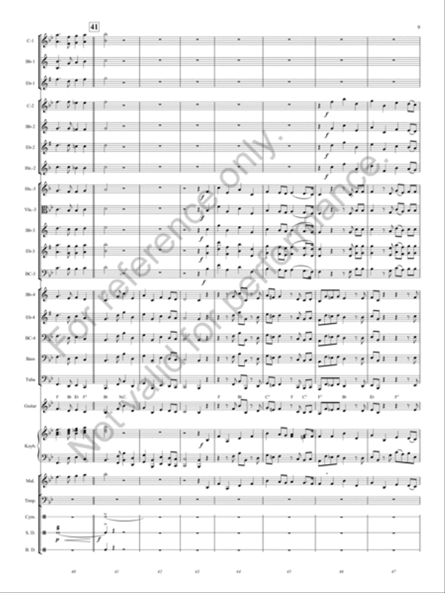 Hallelujah Chorus Concert Band scores gallery preview page 8