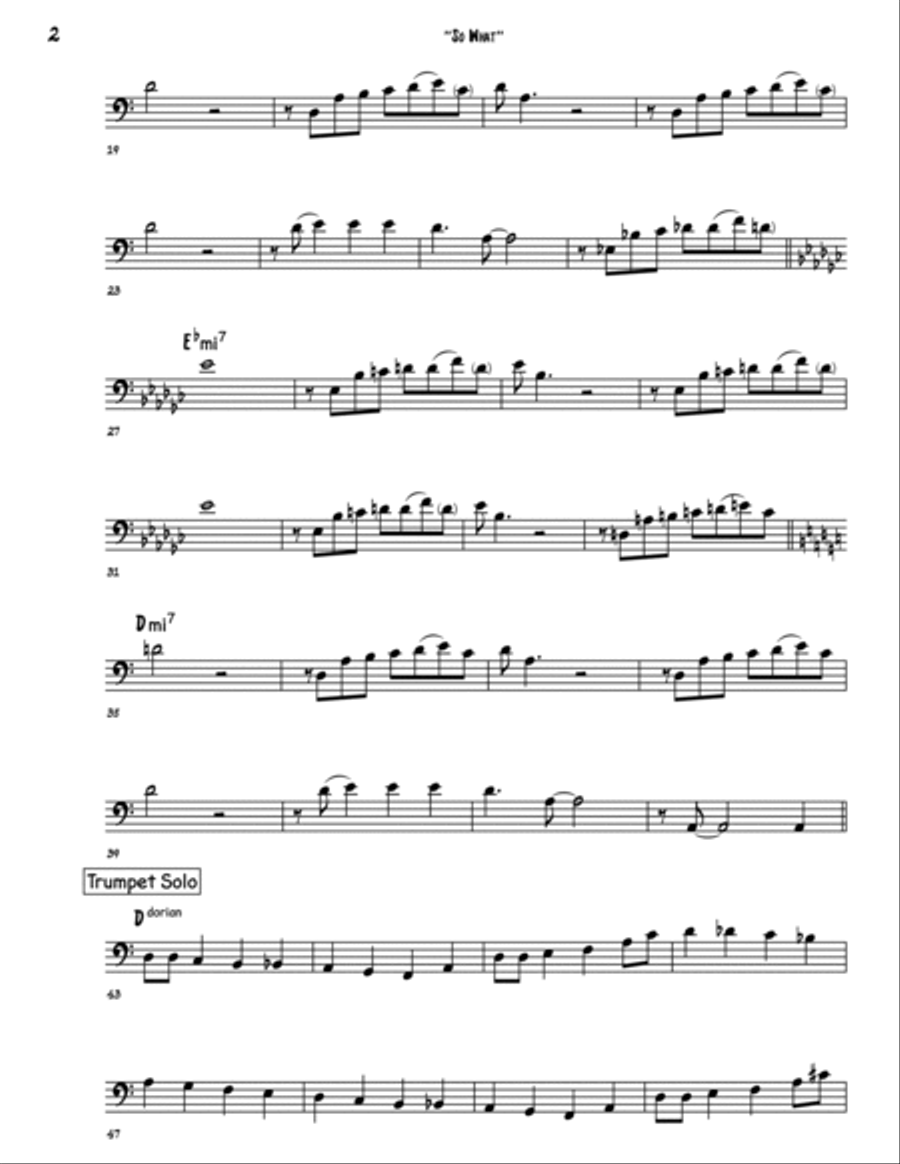 So What Double Bass scores gallery preview page 2