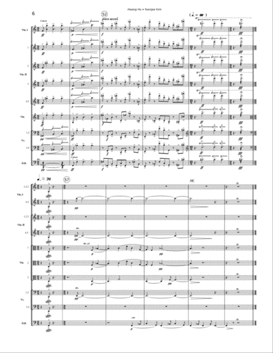 Hwang Hu (The Empress) String Orchestra scores gallery preview page 6