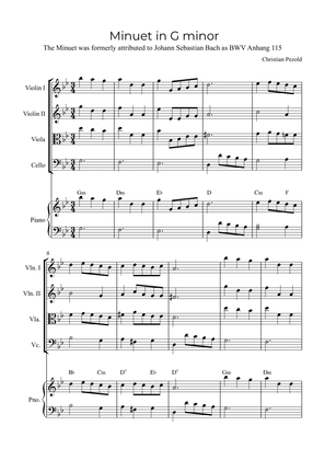 Minuet In G minor (with piano and chords)