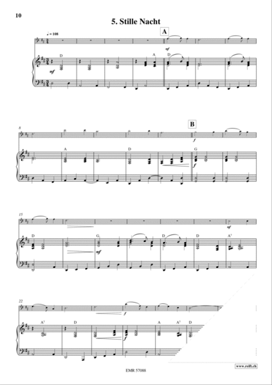18 Christmas Songs Bass Recorder scores gallery preview page 8