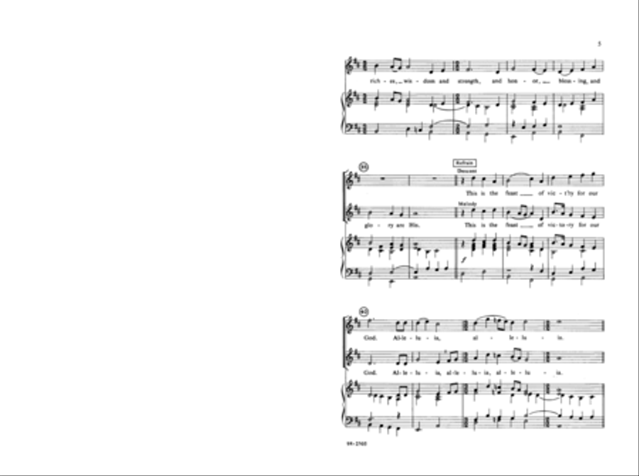 Festival Canticle: Worthy Is Christ Unison Choir scores gallery preview page 5