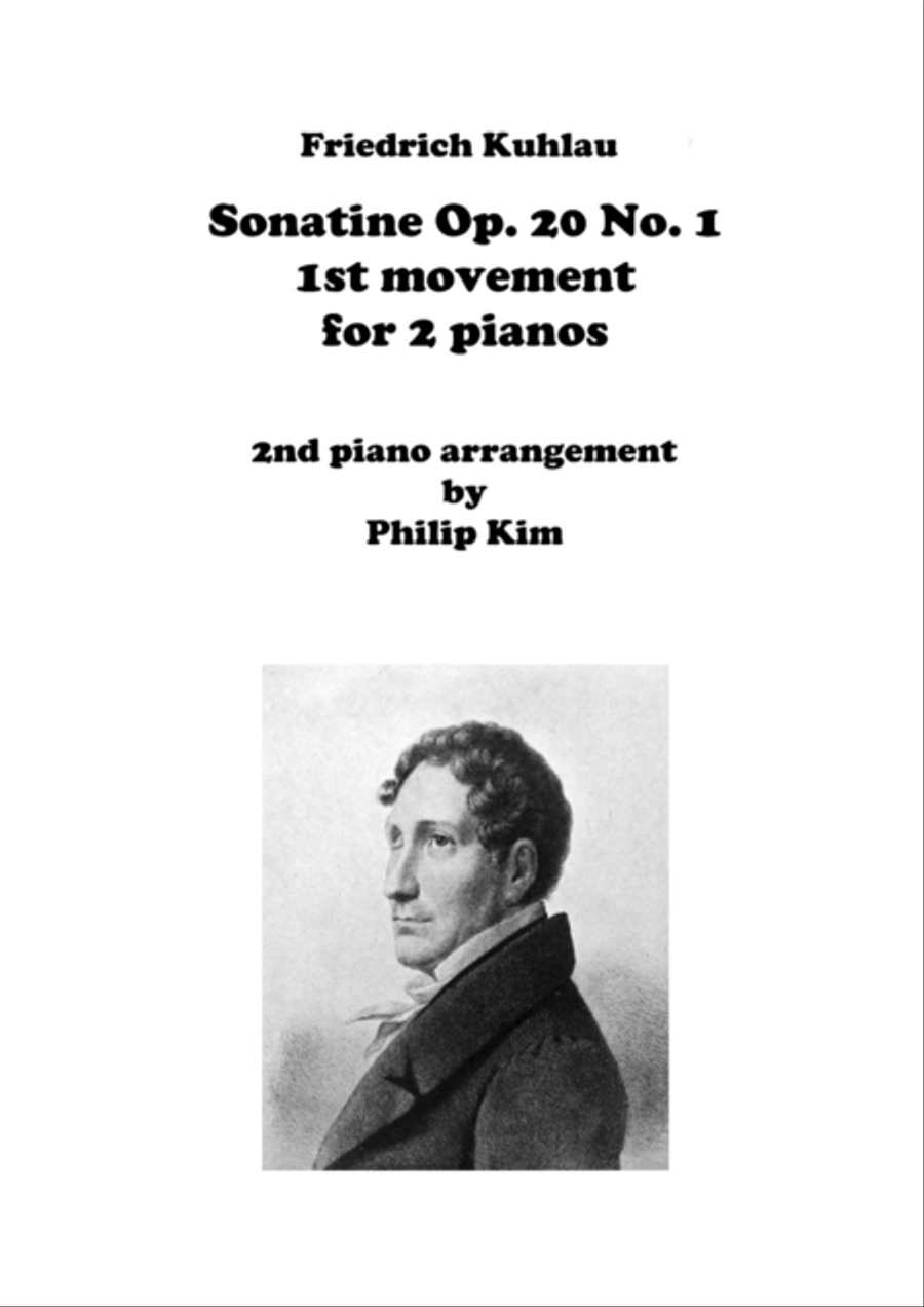 F. Kuhlau Sonatine Op. 20 No. 1 First Movement for 2 Pianos 2 Pianos, 4-Hands scores gallery preview page 1