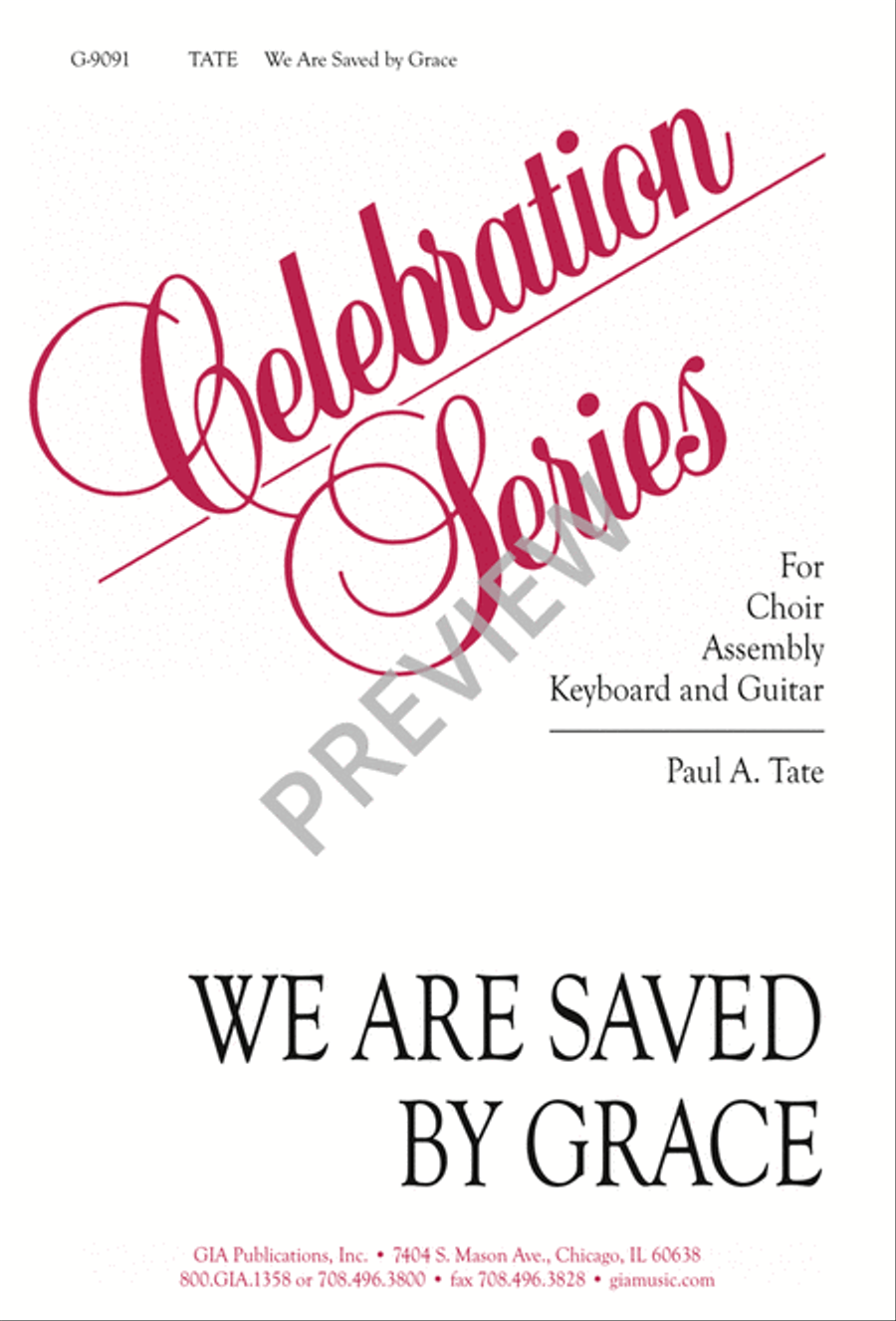 We Are Saved by Grace We Are Saved by Grace 4-Part scores gallery preview page 1