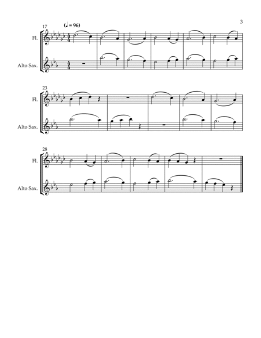 3 Conversations Woodwind Duet scores gallery preview page 3