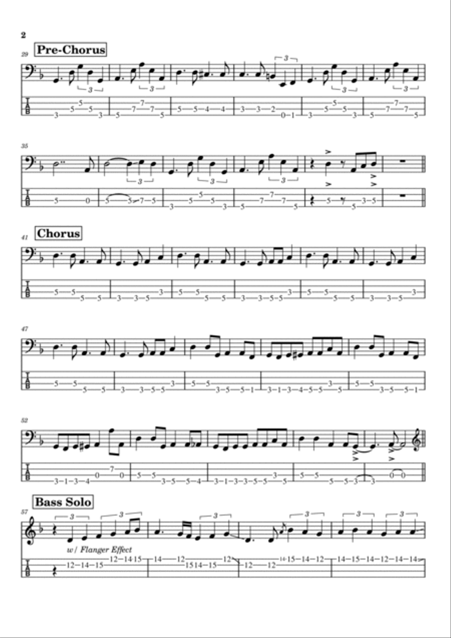 Smooth Operator Guitar Tablature scores gallery preview page 2