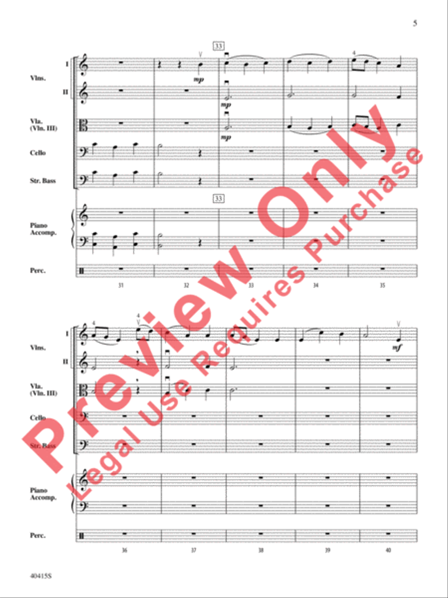 Ghost Ship String Orchestra scores gallery preview page 6