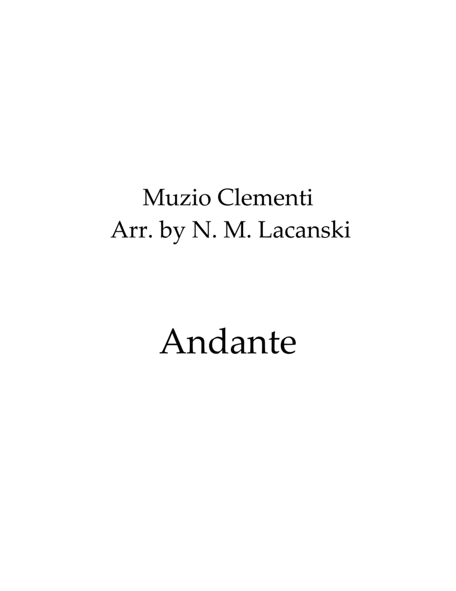 Andante Piano scores gallery preview page 1