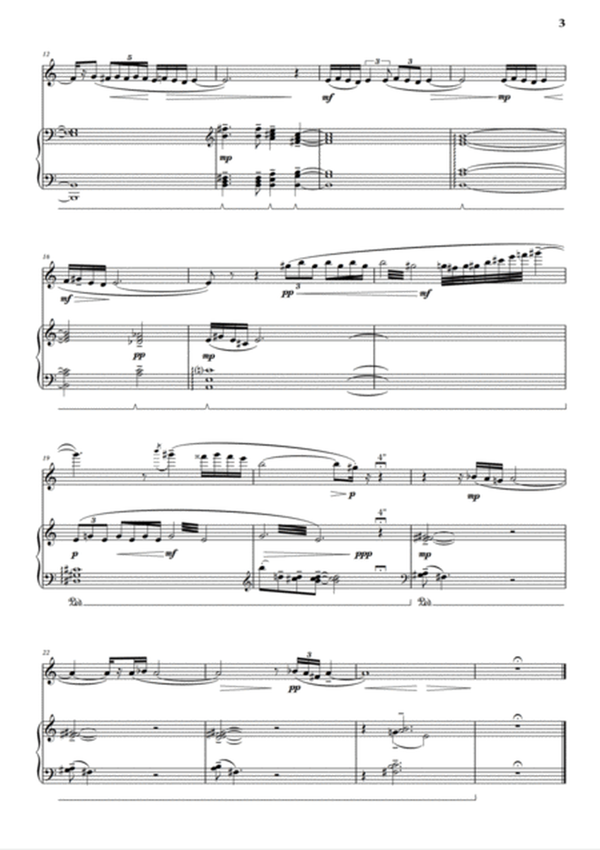 Three Preludes for Flute and Piano