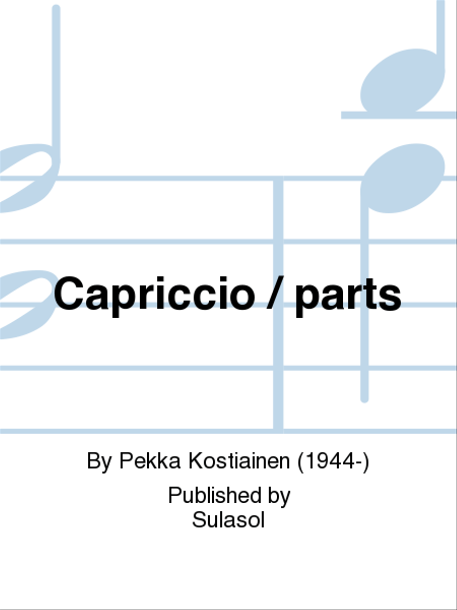 Capriccio / parts Capriccio / parts Set of Parts scores gallery preview page 1