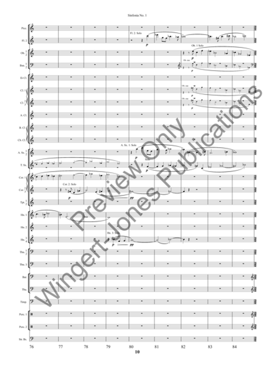 Sinfonia #1 - Full Score