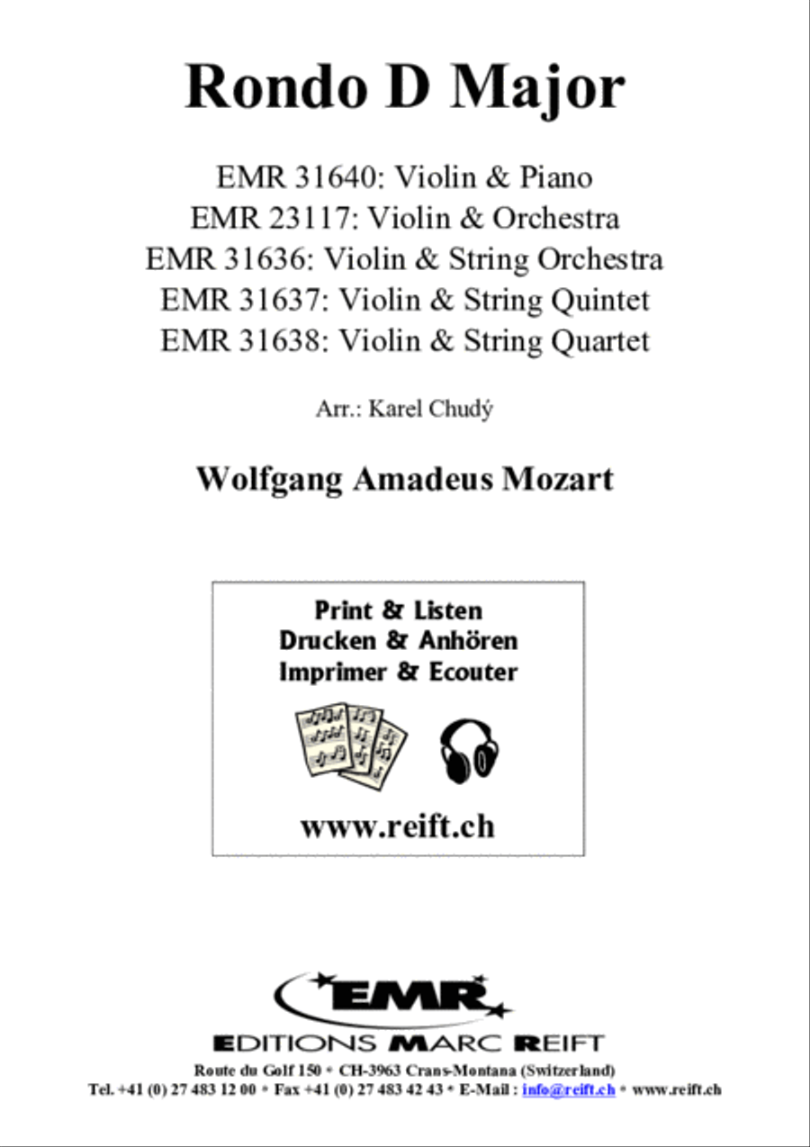 Rondo D Major Violin Solo scores gallery preview page 2