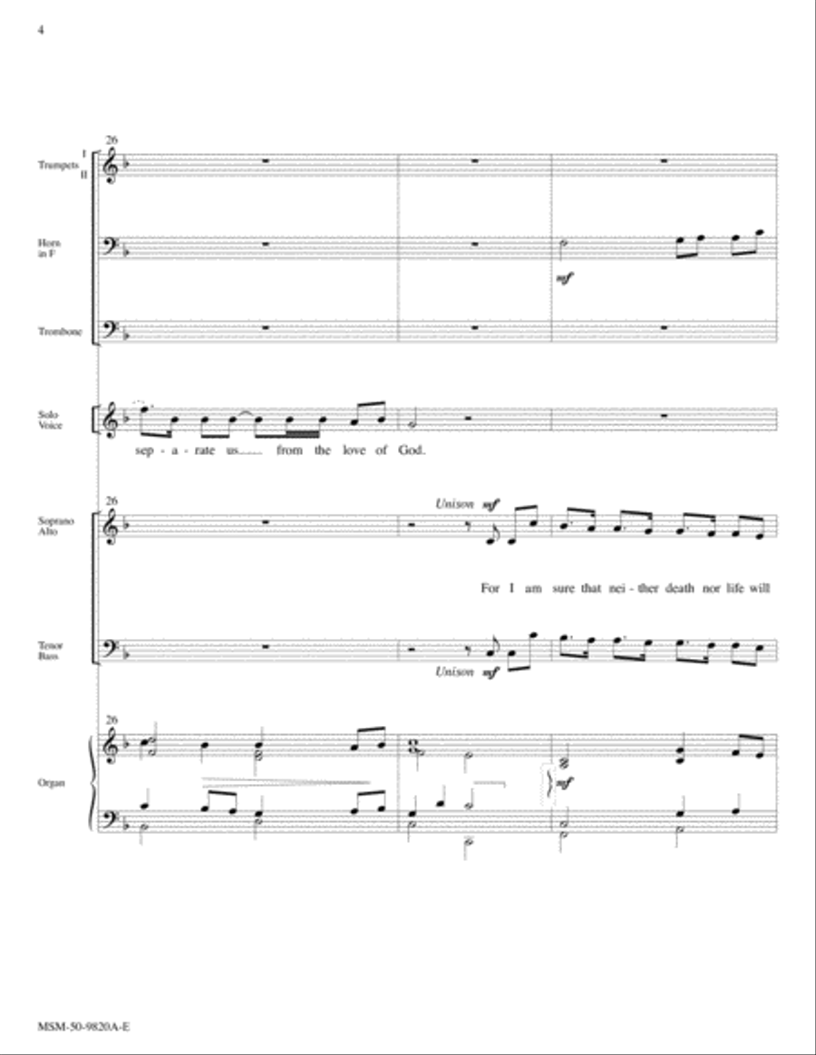 Neither Death nor Life Choir scores gallery preview page 4