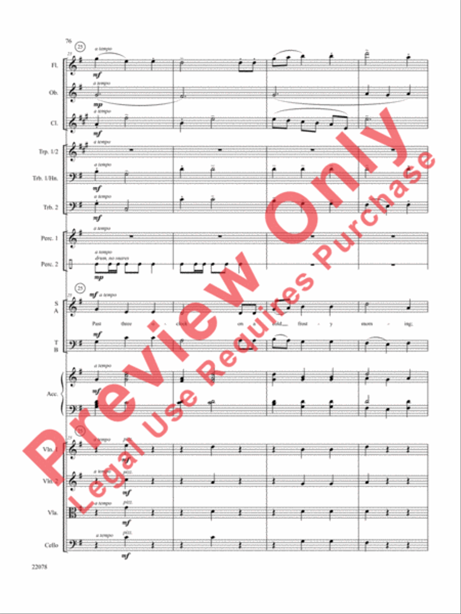 A Christmas Carol (Instrumental Parts) Choir scores gallery preview page 77