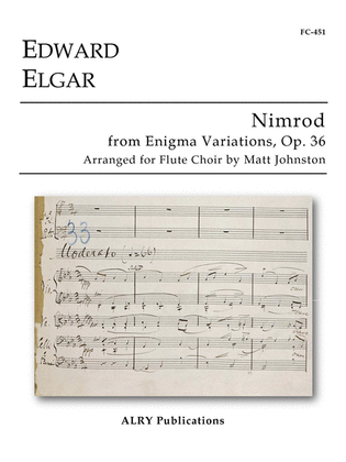 Book cover for Nimrod from Enigma Variations, Op. 36 for Flute Choir