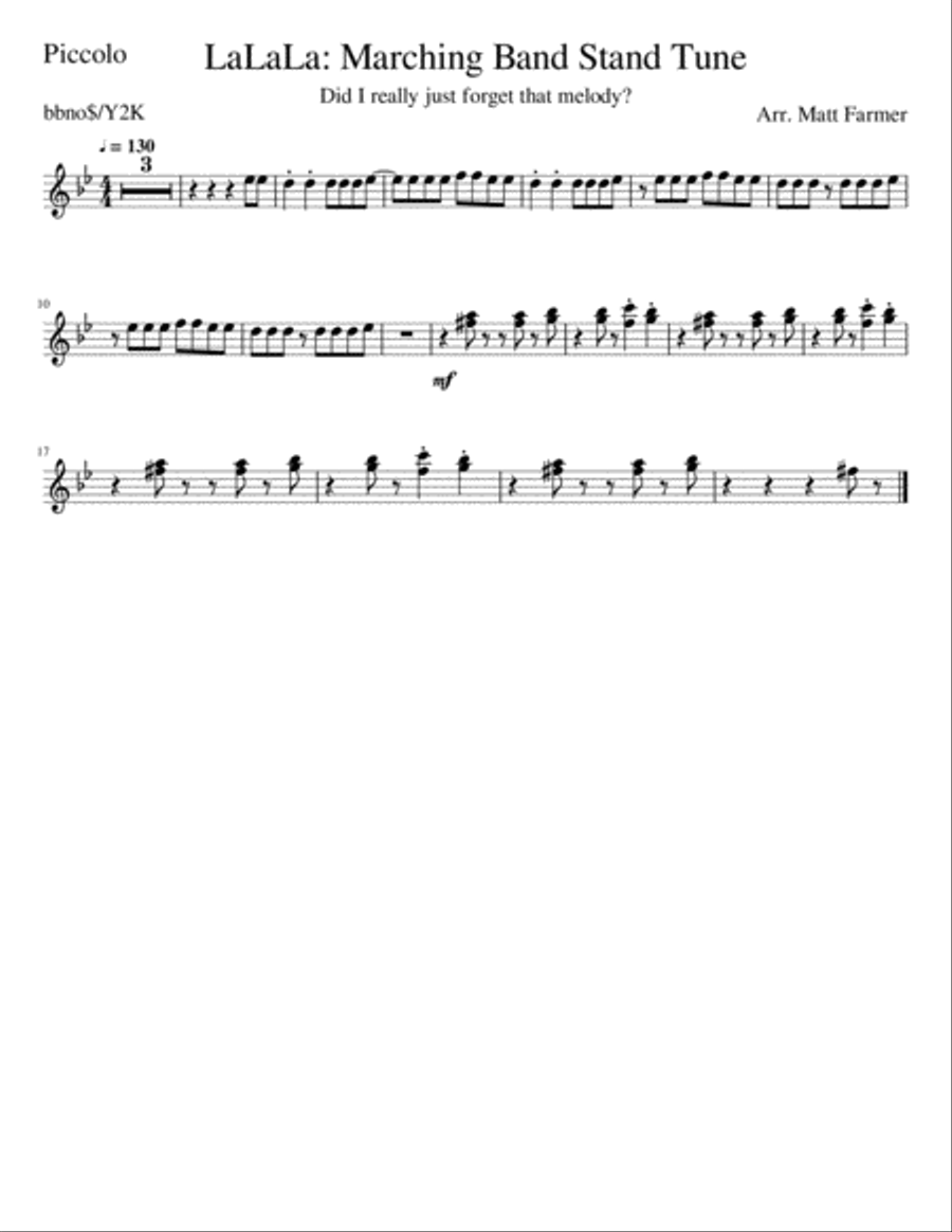 Lalala Lalala Large Ensemble scores gallery preview page 5