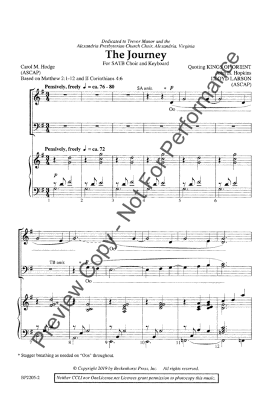 The Journey 4-Part scores gallery preview page 3