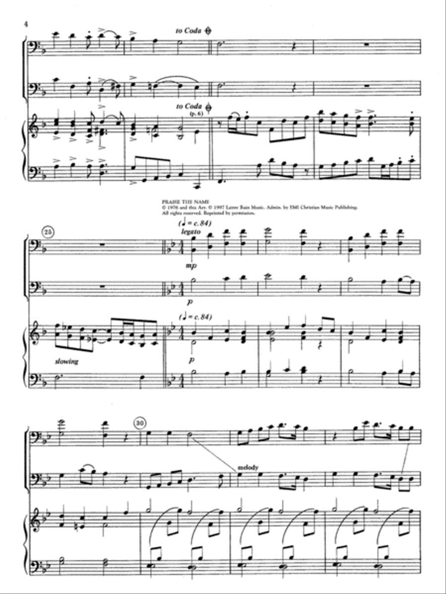 Solos and Duets - for Bass Clef Instruments (Volume I) Piano Accompaniment scores gallery preview page 4