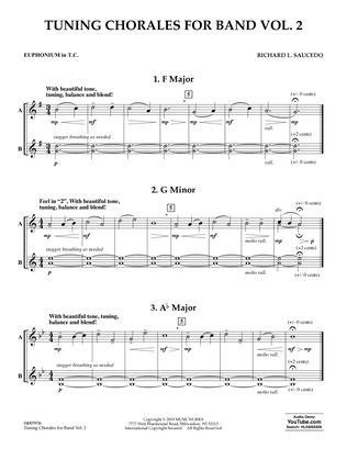 Tuning Chorales for Band, Volume 2 - Euphonium TC