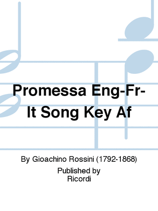Book cover for La Promessa (High Voice)