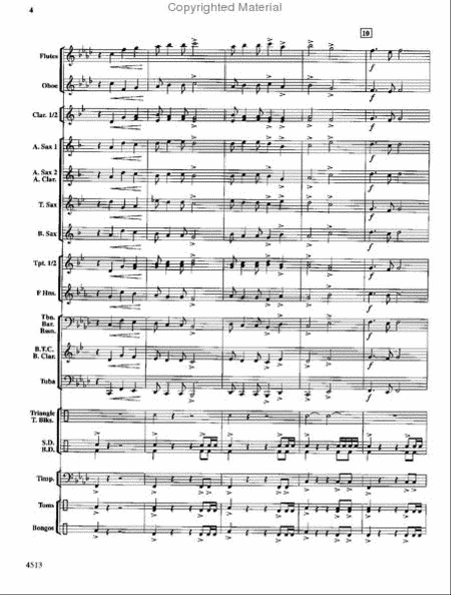 The Invincible Warrior The Invincible Warrior Concert Band scores gallery preview page 3