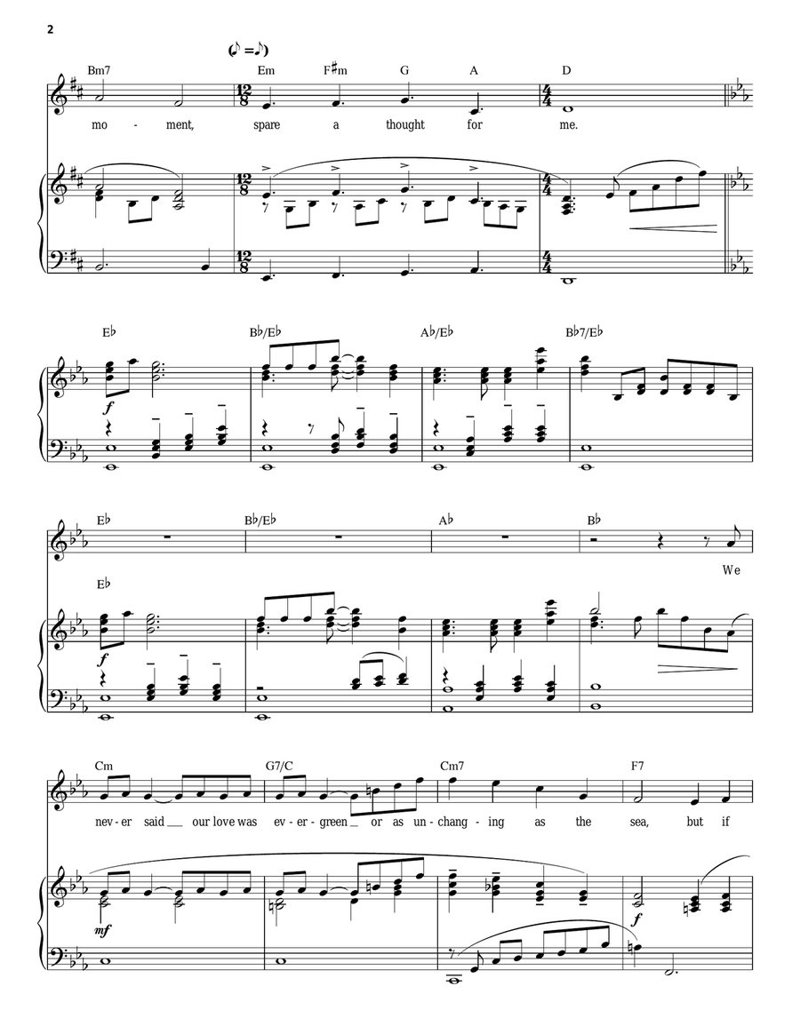 Think Of Me (from The Phantom Of The Opera) Piano, Vocal scores gallery preview page 2