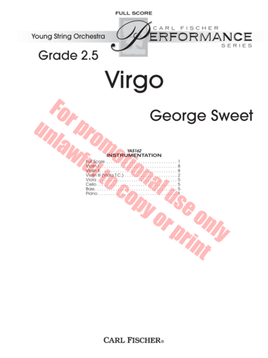 Virgo String Orchestra scores gallery preview page 2