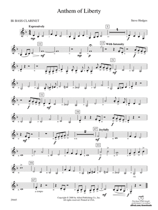 Anthem of Liberty: B-flat Bass Clarinet