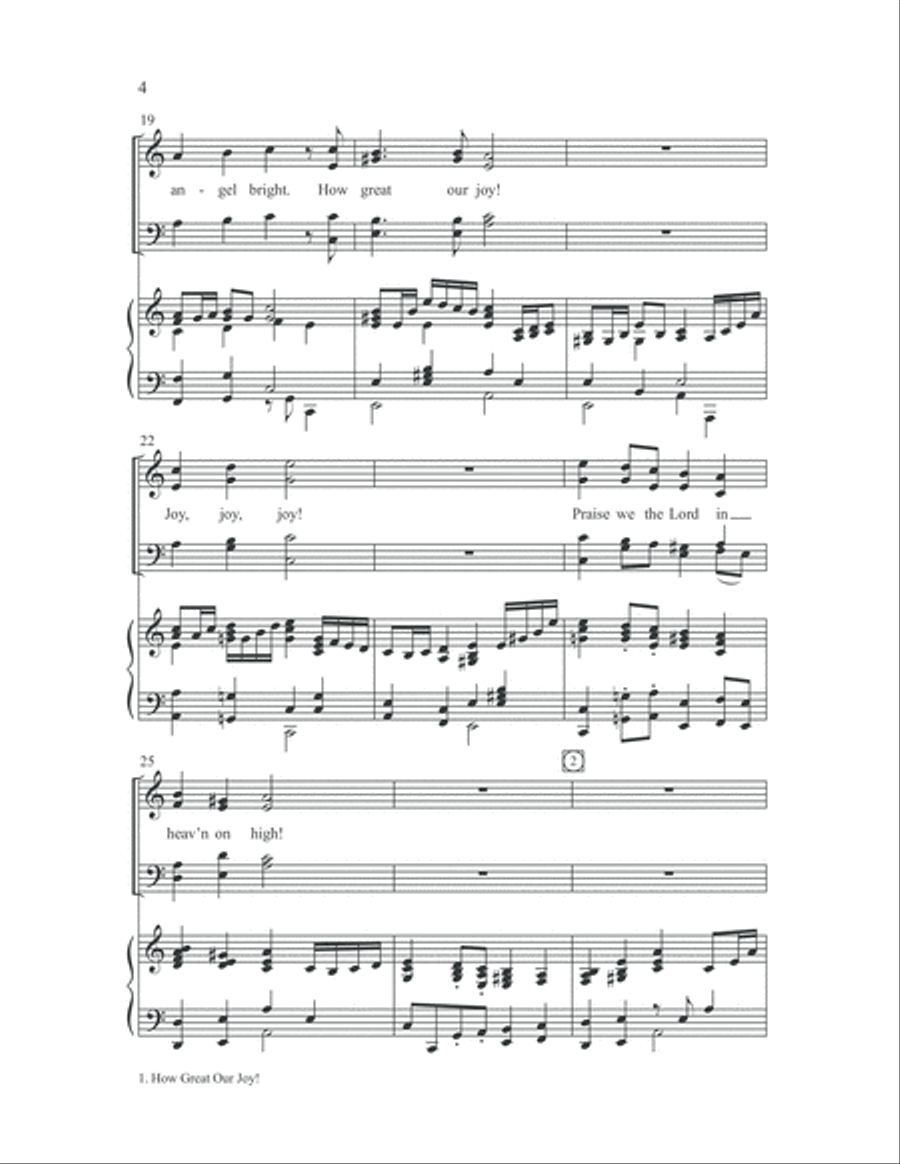 Joy Has Dawned 4-Part scores gallery preview page 10