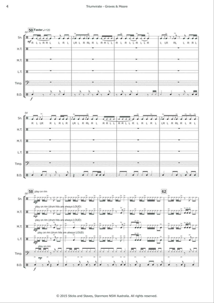 Triumvirate Percussion Ensemble scores gallery preview page 6