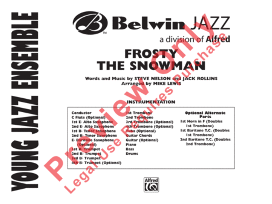 Frosty the Snowman Jazz Ensemble scores gallery preview page 2