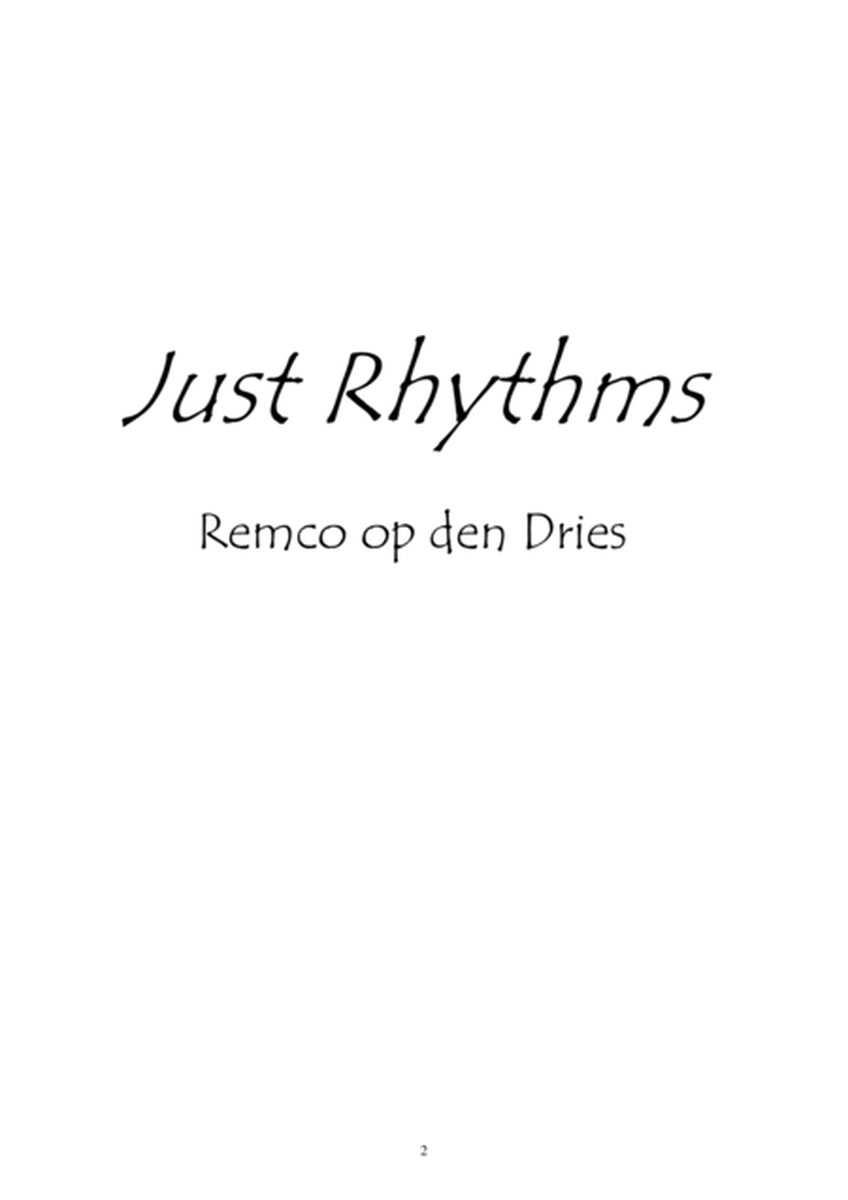 Just Rhythms drumbook