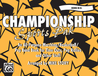 Book cover for Championship Sports Pak - Horn in Bb