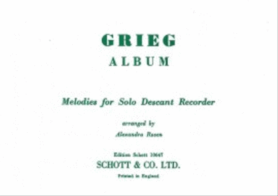 Album with Melodies Soprano Recorder scores gallery preview page 1