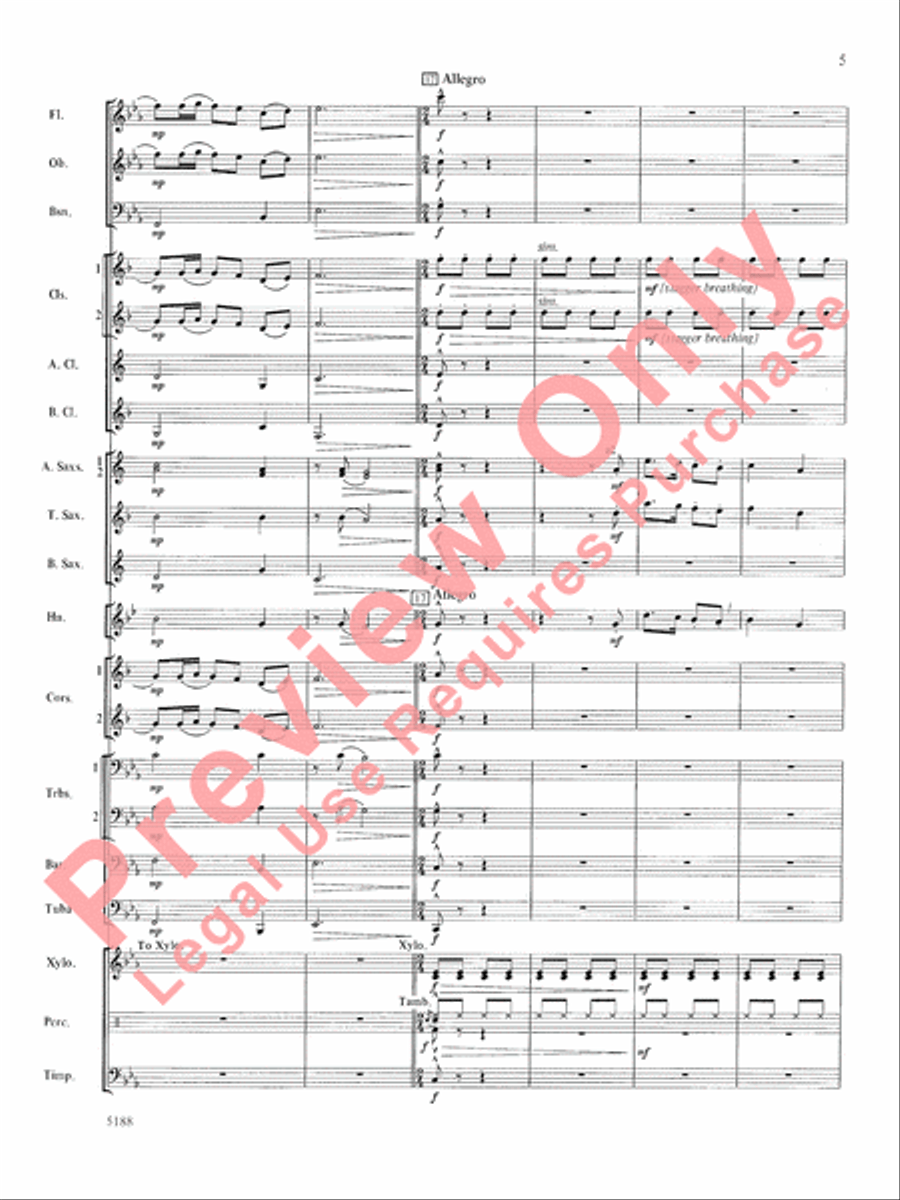 Tunbridge Meadows Tunbridge Meadows Concert Band scores gallery preview page 6