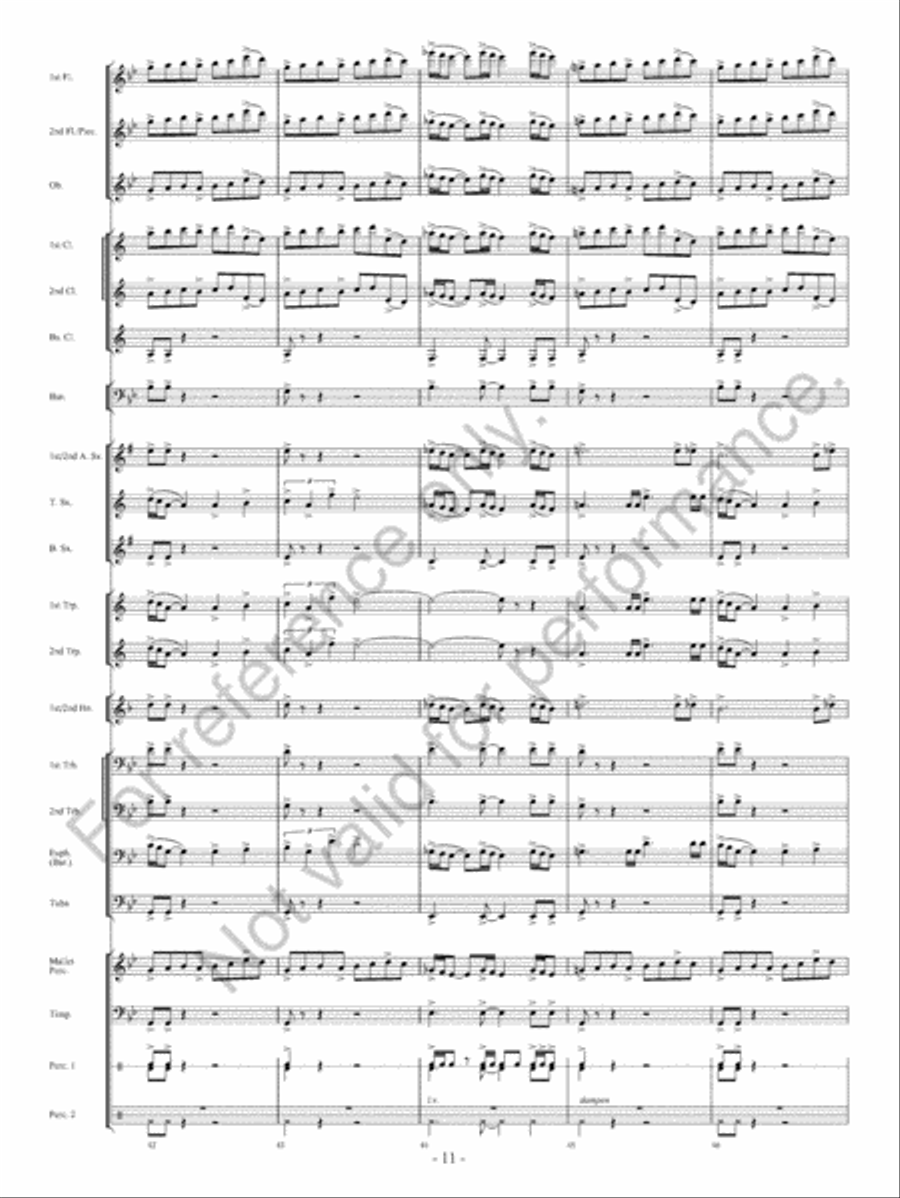 Of Heroes And Demons Concert Band scores gallery preview page 12
