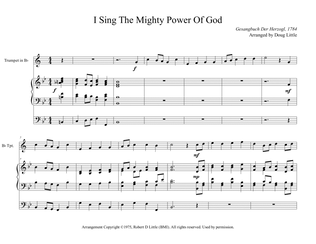 Book cover for I Sing The Mighty Power Of God (Trumpet-Organ)