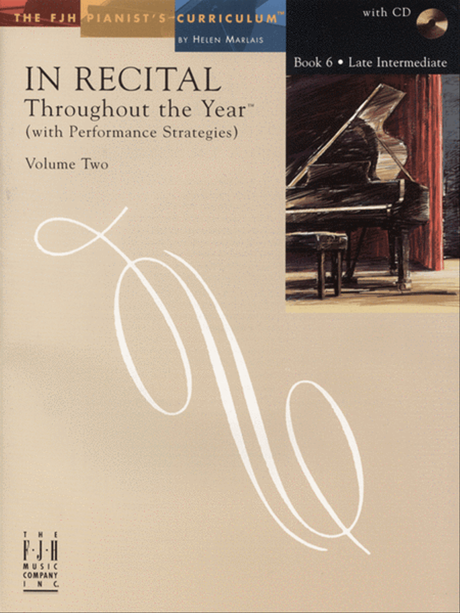 In Recital! Throughout the Year (with Performance Strategies) Volume Two, Book 6 (NFMC) Piano Method scores gallery preview page 1