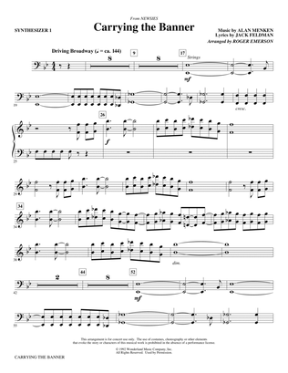 Book cover for Carrying The Banner (from Newsies) (arr. Roger Emerson) - Synth 1