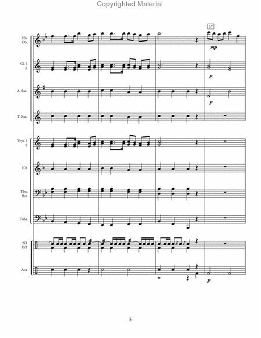 Military Parade Military Parade Concert Band scores gallery preview page 6