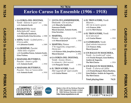 Enrico Caruso In Ensemble
