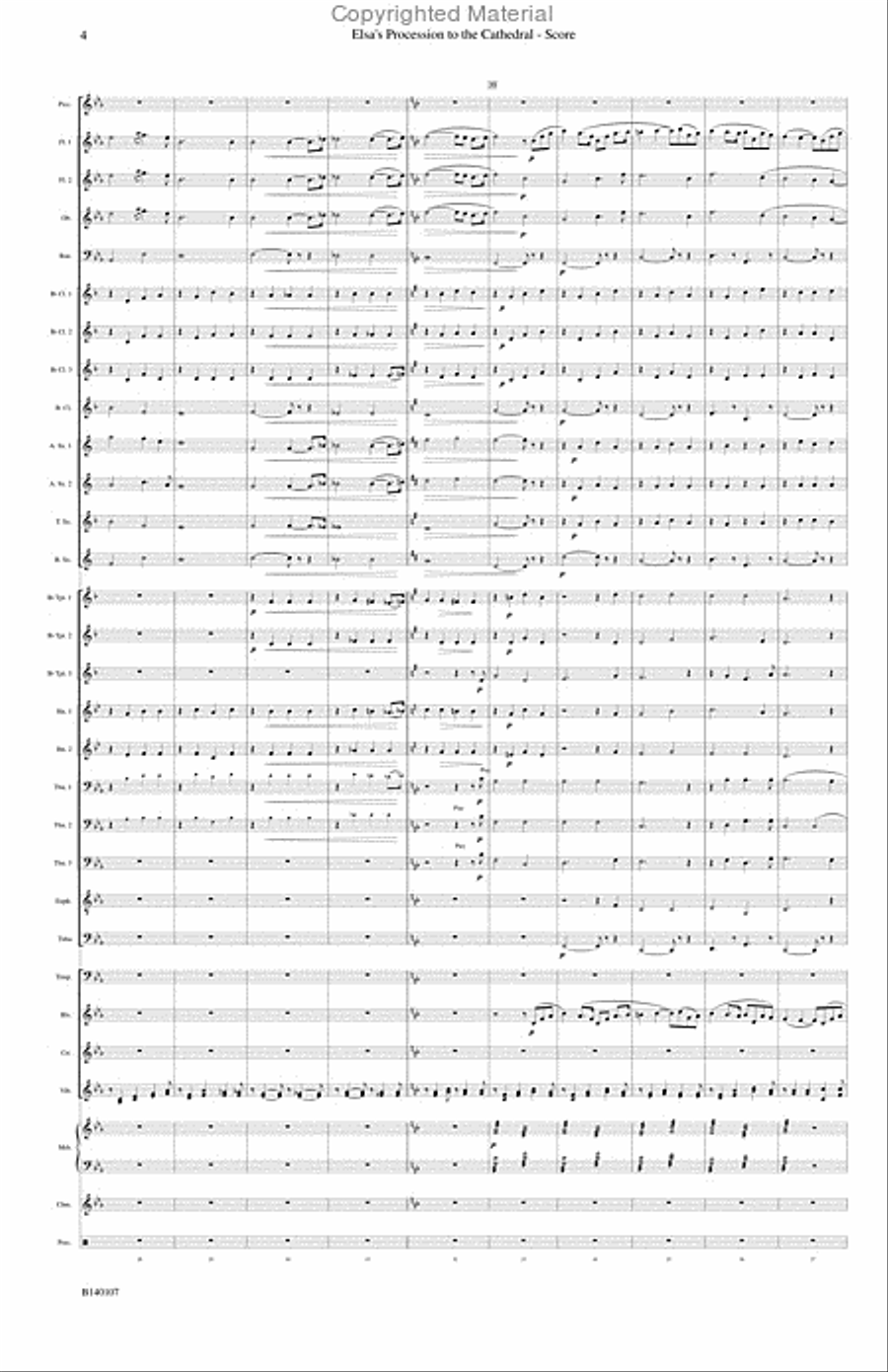 Elsa's Procession to the Cathedral Concert Band scores gallery preview page 5