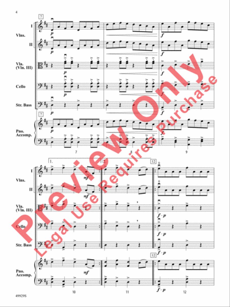 The Harvest Home The Harvest Home String Orchestra scores gallery preview page 5