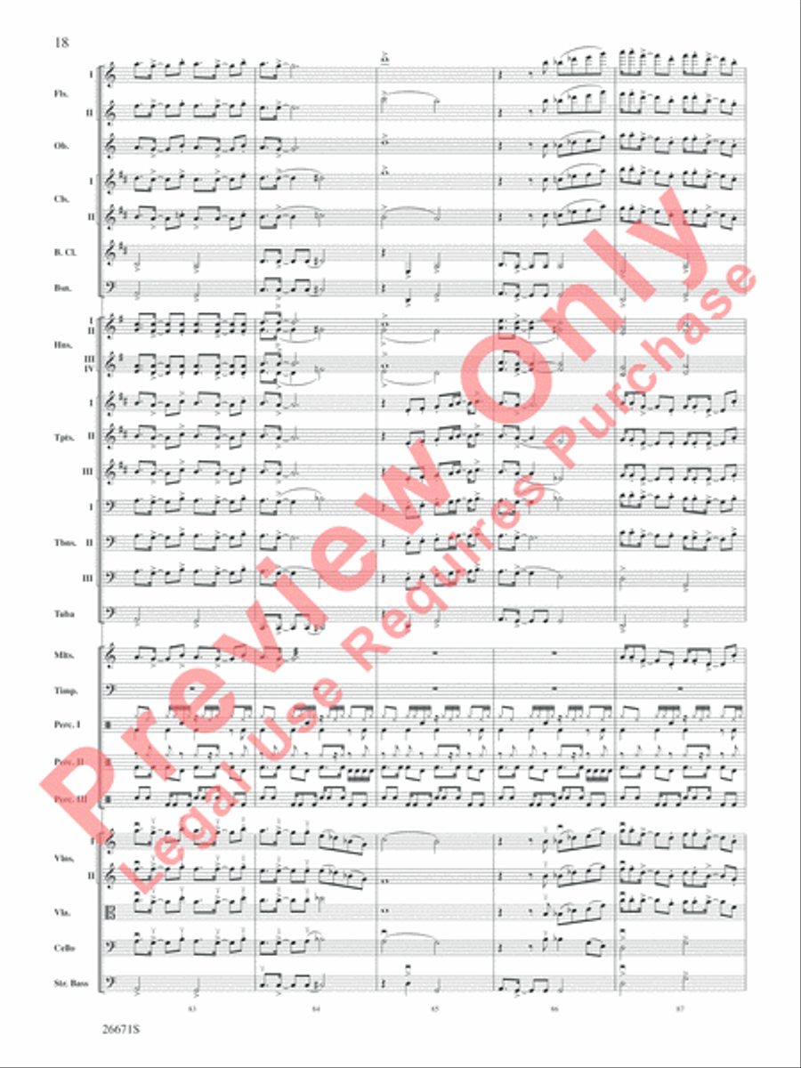 The Story of Mumble Happy Feet Full Orchestra scores gallery preview page 19