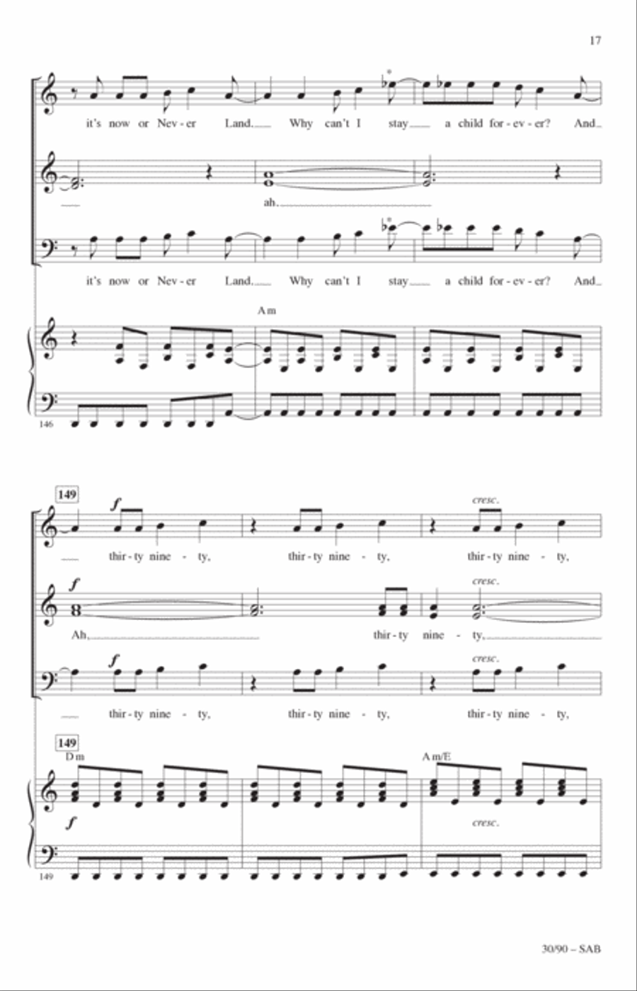 30/90 (from tick, tick... BOOM!) (arr. Roger Emerson) 3-Part scores gallery preview page 16